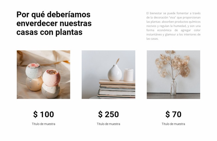 Productos domésticos Diseño de páginas web