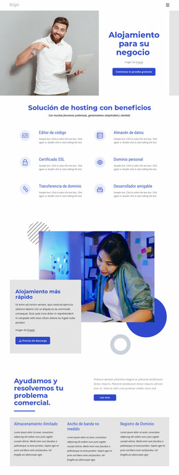 Empresa De Alojamiento Web - Plantilla Joomla Profesional