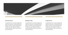 Diseño De Página Para Foto Y Tres Puntos