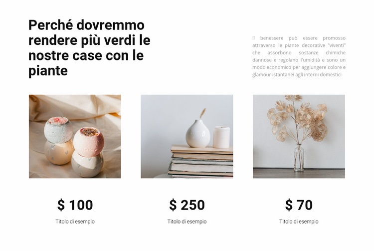 Prodotti per la casa Modelli di Website Builder