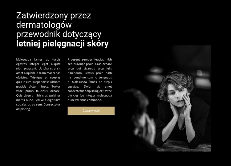 Kosmetolog i konsultacja Motyw WordPress