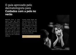 Cosmetologista E Consulta - Modelo De Site Gratuito