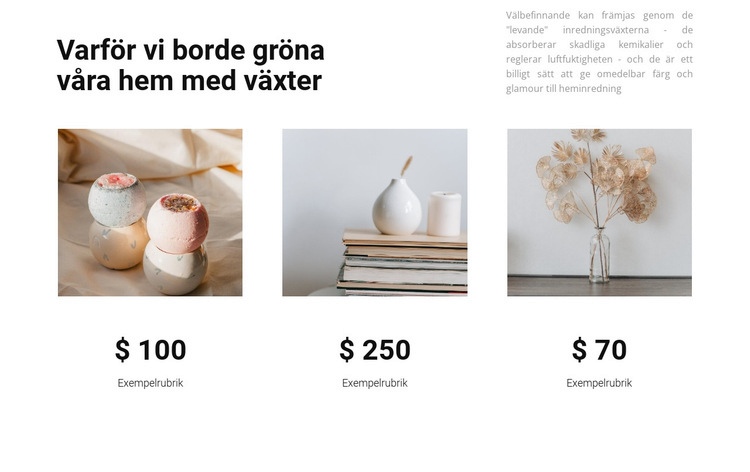 Hushållsprodukter Hemsidedesign