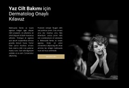 Kozmetolog Ve Konsültasyon Için HTML5 Duyarlı