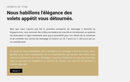 Titre Et Deux Textes Avec Un Bouton – Modèles De Sites Web Réactifs