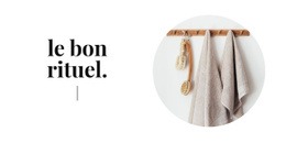 Rituels Du Bain : Modèle D'Une Page Facile À Utiliser