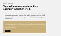 Title And Two Texts With A Button - Free HTML5 Template