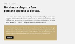 Titolo E Due Testi Con Un Pulsante - Modelli Di Siti Web Reattivi