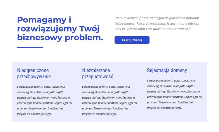 Europejski hosting premium Kreator witryn internetowych HTML