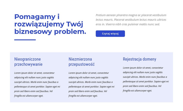 Europejski hosting premium Projekt strony internetowej