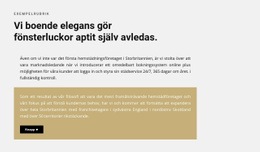 Titel Och Två Texter Med En Knapp - Enkel Webbdesign