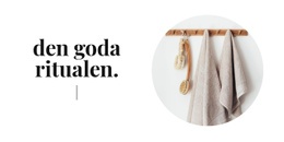 Badritualer - Webbplats Med Nedladdning Av HTML-Mall