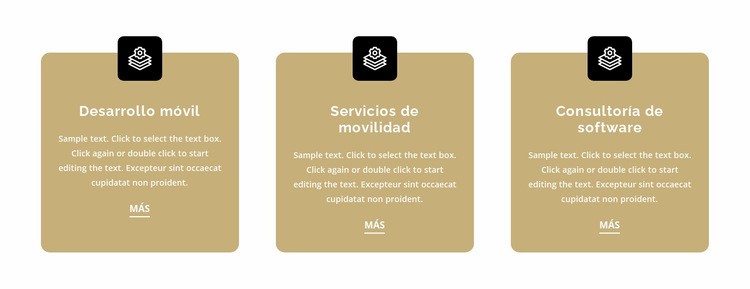 Tres parámetros Plantillas de creación de sitios web