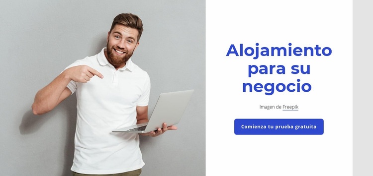 Alojamiento web premium Plantilla de una página