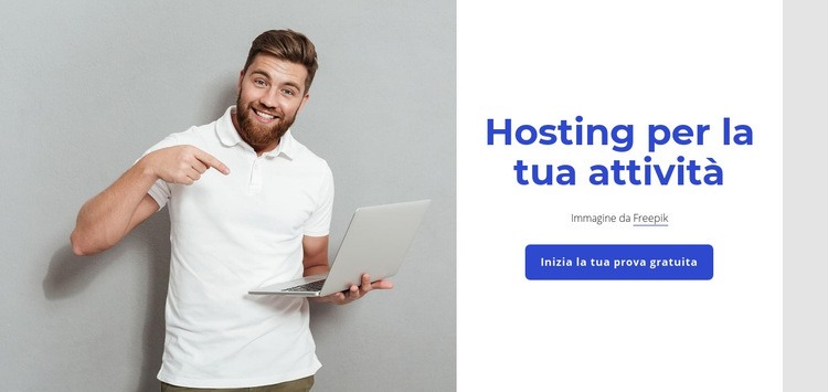 Hosting web premium Pagina di destinazione