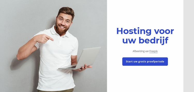 Premium webhosting Website mockup