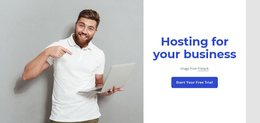 Exclusive One Page Template For Premium Web Hosting