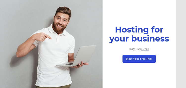 Premium web hosting One Page Template