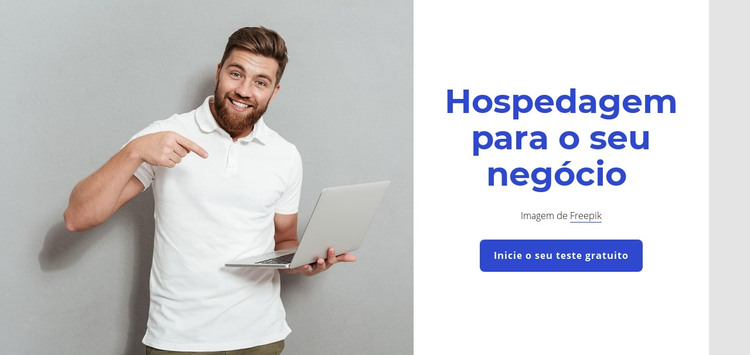 Hospedagem na web premium Modelo HTML