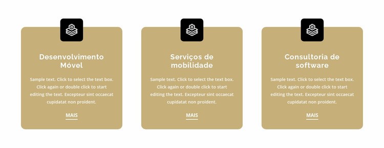 Três parâmetros Landing Page