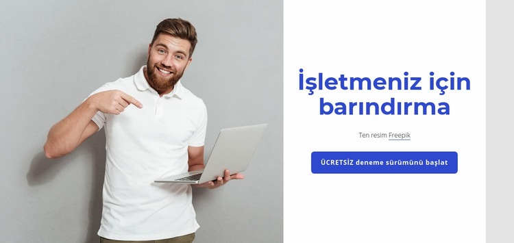 Premium web barındırma Web Sitesi Mockup'ı