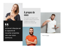 Site WordPress Pour Avantages Du Travail D'Équipe