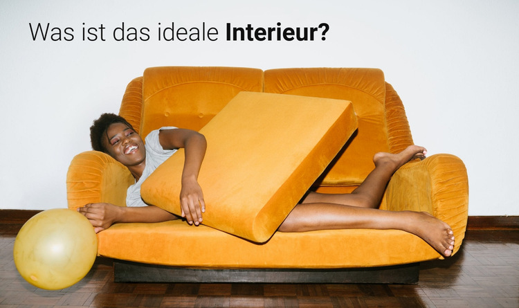 Ideales Interieur Website-Vorlage