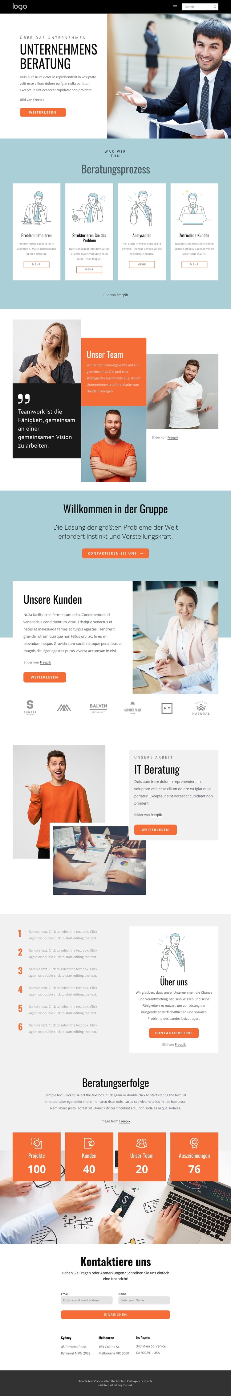 Beratungsgruppe WordPress-Theme