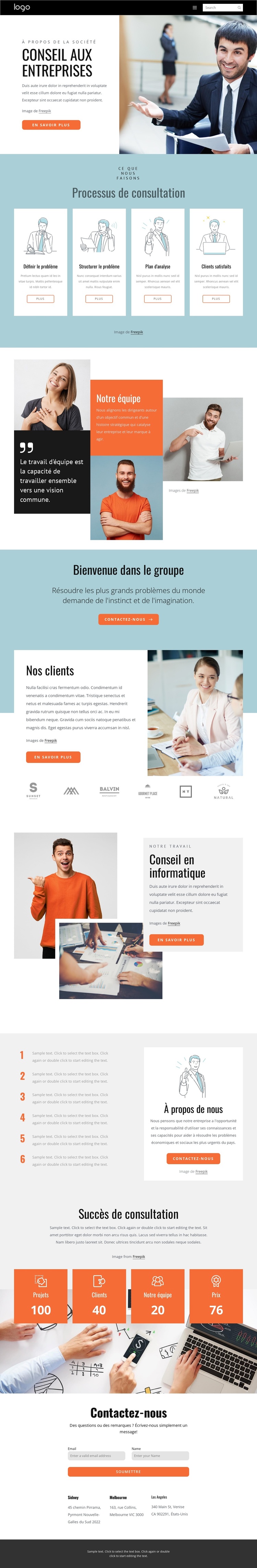 Groupe de conseil Thème WordPress