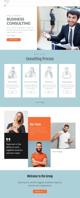 Free Homepage Design For Consulting Group