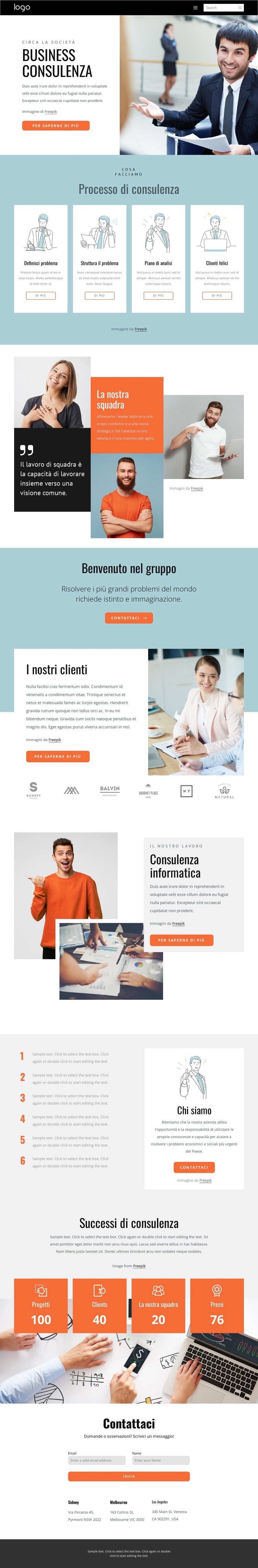 Gruppo di consulenza Modello HTML