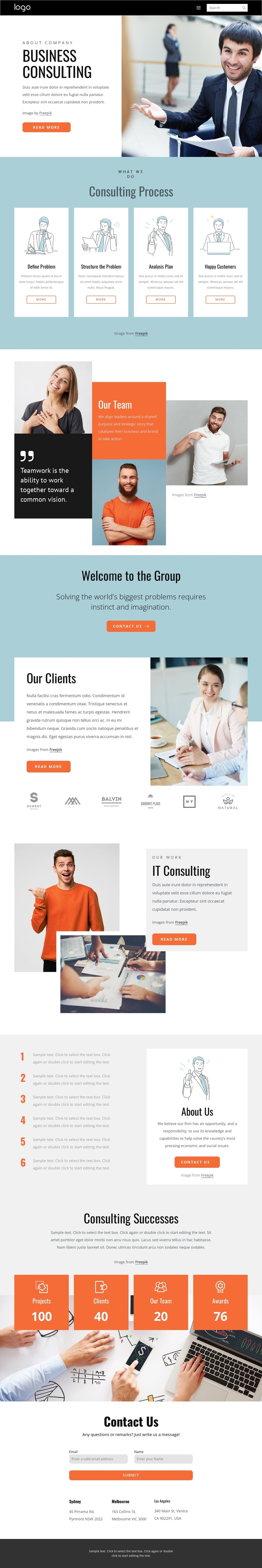 Consulting group Joomla Template