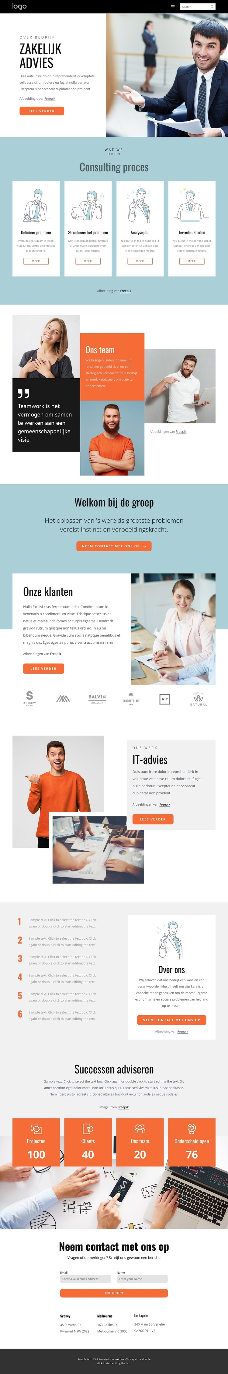 Adviesgroep WordPress-thema