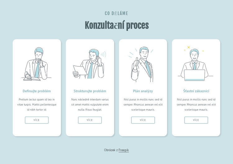 Konzultační proces Téma WordPress