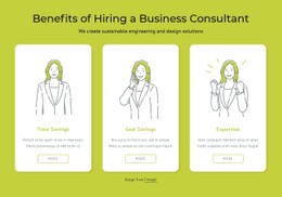 Benefits Of Hiring A Business Consultant Landing Page Template