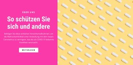 Schützen Sie Ihre Gesundheit Vorlage HTML CSS Responsive