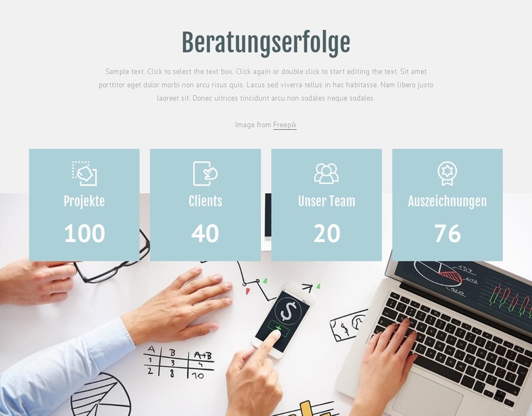 Beratungserfolge HTML Website Builder