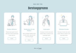 Verarbeitungsprozess - Kostenlose Zielseite, Vorlage HTML5