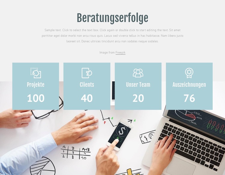 Beratungserfolge Website design