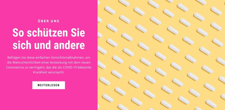 Schützen Sie Ihre Gesundheit Website design