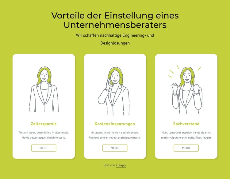 Vorteile der Beauftragung eines Unternehmensberaters Website-Modell