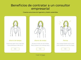 Beneficios De Contratar Un Consultor Empresarial: Maqueta De Sitio Web Moderno