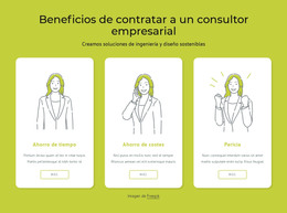 Beneficios De Contratar Un Consultor Empresarial Plantilla HTML