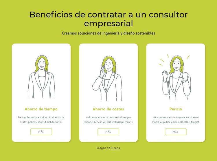 Beneficios de contratar un consultor empresarial Plantilla HTML5