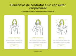 Beneficios De Contratar Un Consultor Empresarial Plantilla De Una Página