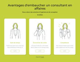 Avantages De Faire Appel À Un Consultant En Entreprise Modèle De Page De Destination