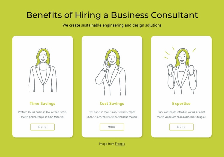 Benefits of hiring a business consultant Homepage Design