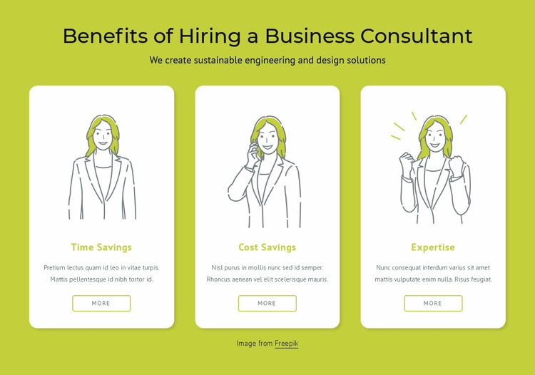 Benefits of hiring a business consultant Html Website Builder