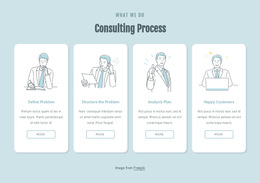 Consuting Process - Free Landing Page, Template HTML5