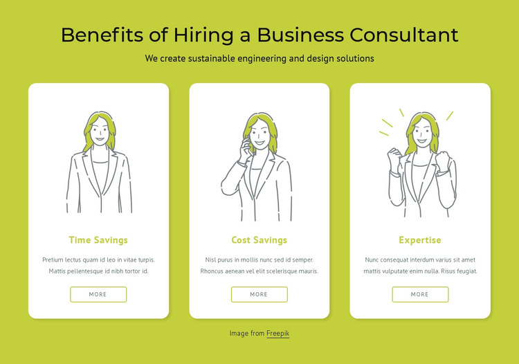 Benefits of hiring a business consultant HTML5 Template